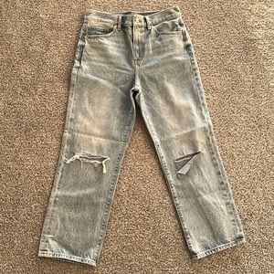 Women’s Express Straight Ankle High Rise Jeans. Size 4.